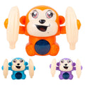Gooyo GY-2029 Battery Operated Voice Control Monkey Toy with Musical, Dancing, Spinning,Rolling and Sensor Feature for Gifts/Kids/Babies/Boys/Girls| Assorted, Power Source:3xAAA Battery(Not Included)