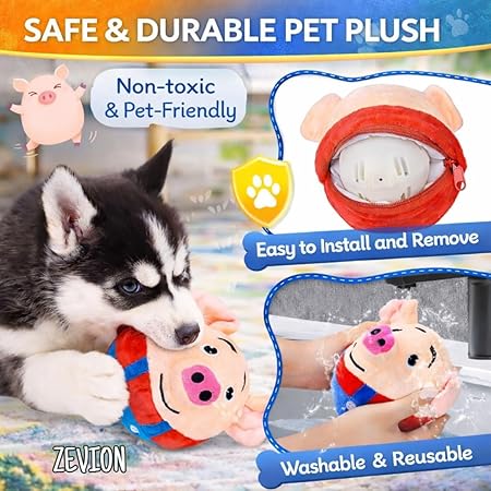 Dancing & Singing Piglet Toy, Interactive Moving Plush Pig with Music, Shaking Cartoon Pig Stuffed Animal, Washable Soft Electronic Sound for Kids